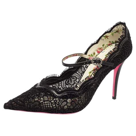 gucci virginia lace mary jane pumps reviews|Gucci 95mm Virginia Lace Mary Jane .